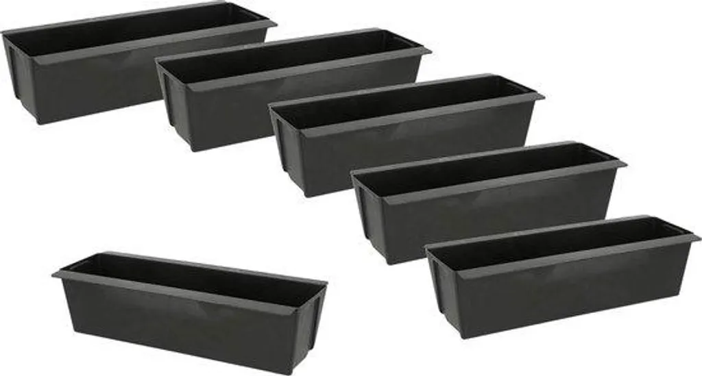 Créer un mur végétal sur palette : 6 jardinières balcon argent métal