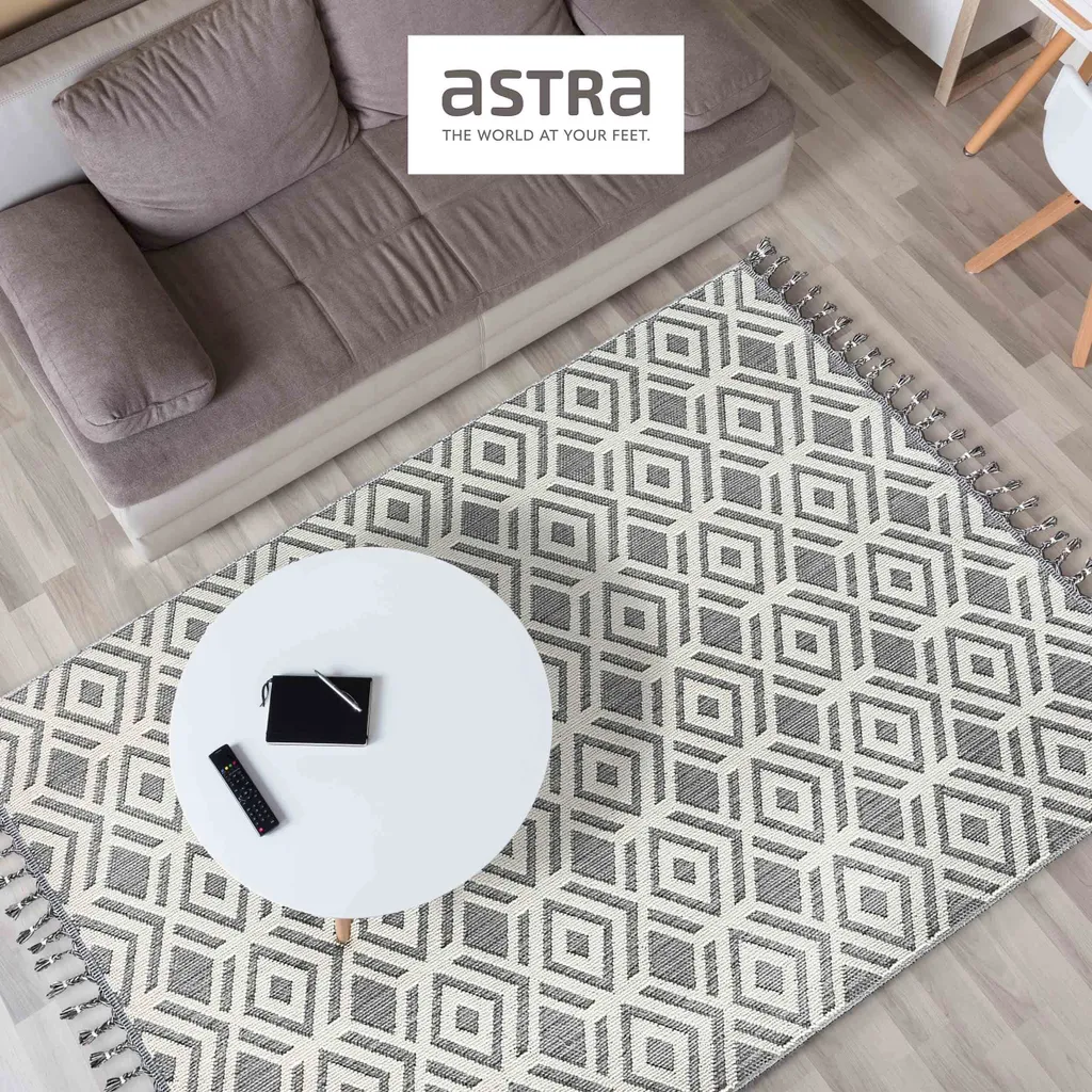 Tapis outdoor crème TREVI Astra 133x190 cm - Résistant UV et humidité - 2