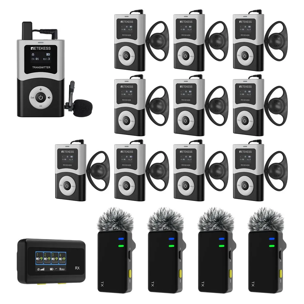 Système Retekess T130U-SVMic D4 : guidage pour visites et conférences