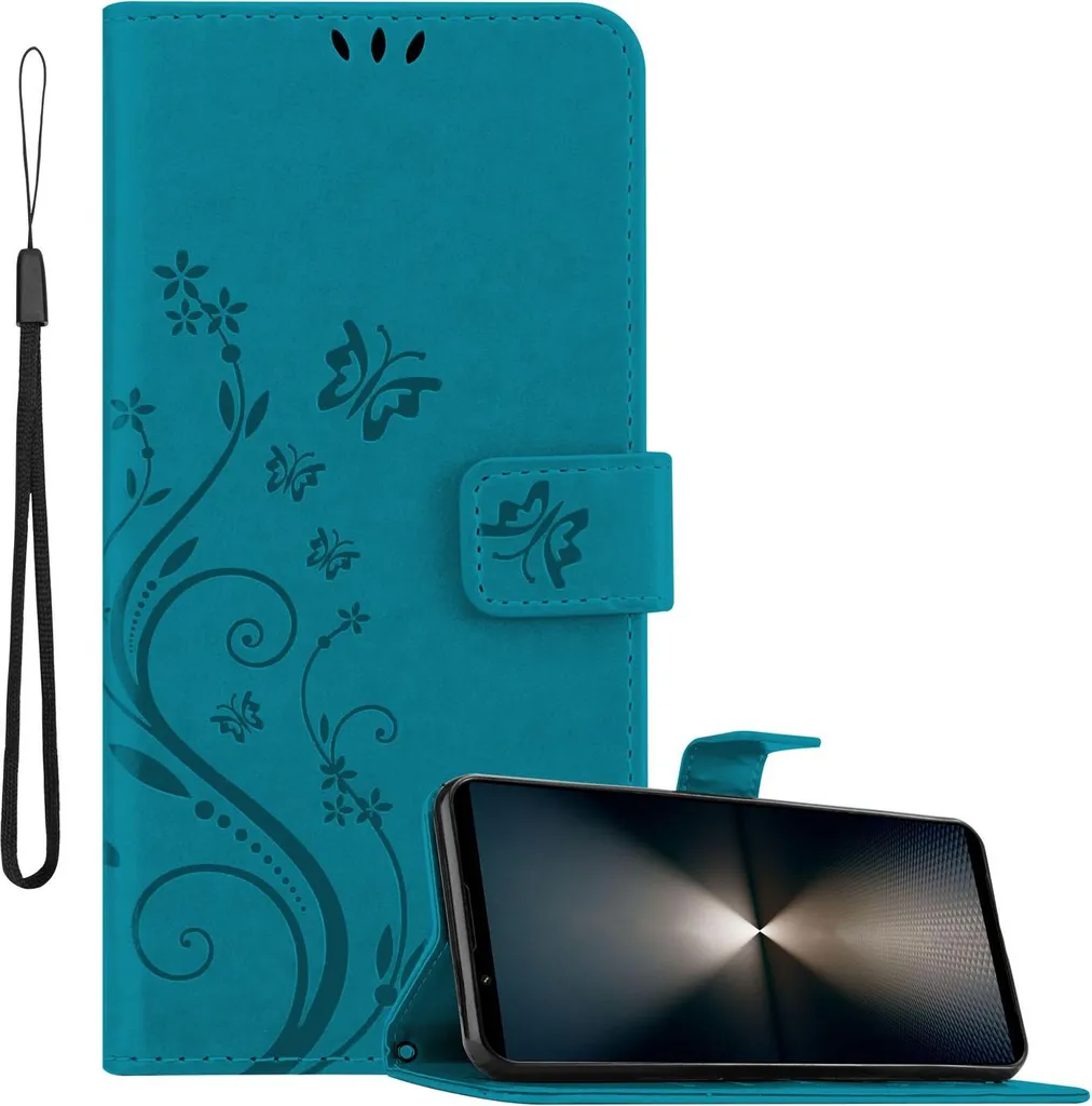 Cadorabo Cover Sony Xperia 1 VI Floreale Blu: Eleganza e Protezione