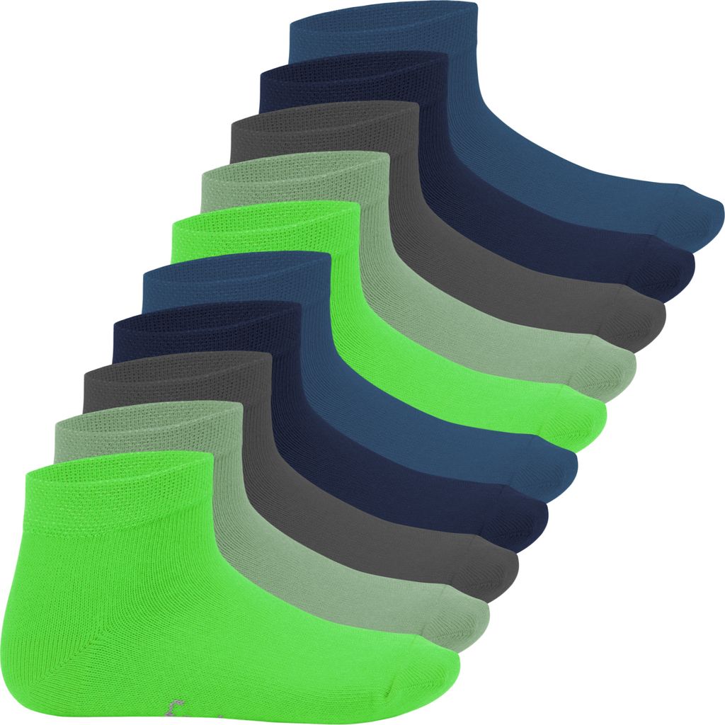 Footstar Kinder Kurzschaft Socken (10 Paar) - Cool Colours Produktbild 