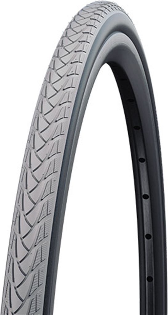 Schwalbe 25-540 Marathon PLUS Rollstuhl, Draht, SmartGuard, TwinSkin, 24x1.00, grau/schwarz