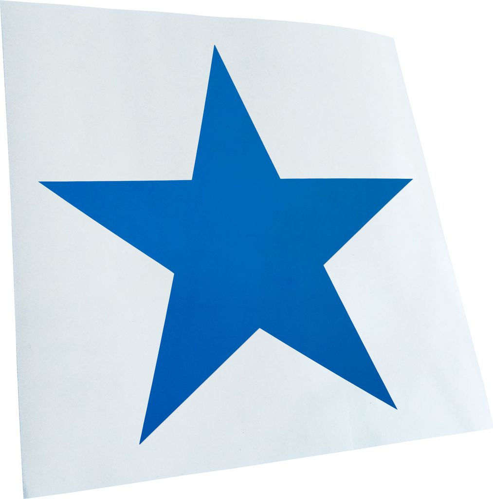Kiwistar - Autoaufkleber - Stern Star Symbol Heckscheibe - Aufkleber für Auto Kfz Fahrrad, LKW, Truck Mofa
