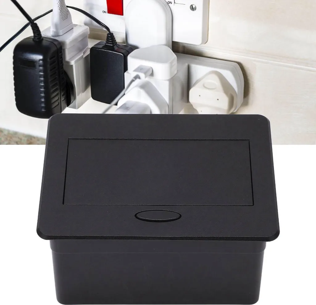 Bloc multiprise encastrable escamotable avec USB pour plan de travail - 9