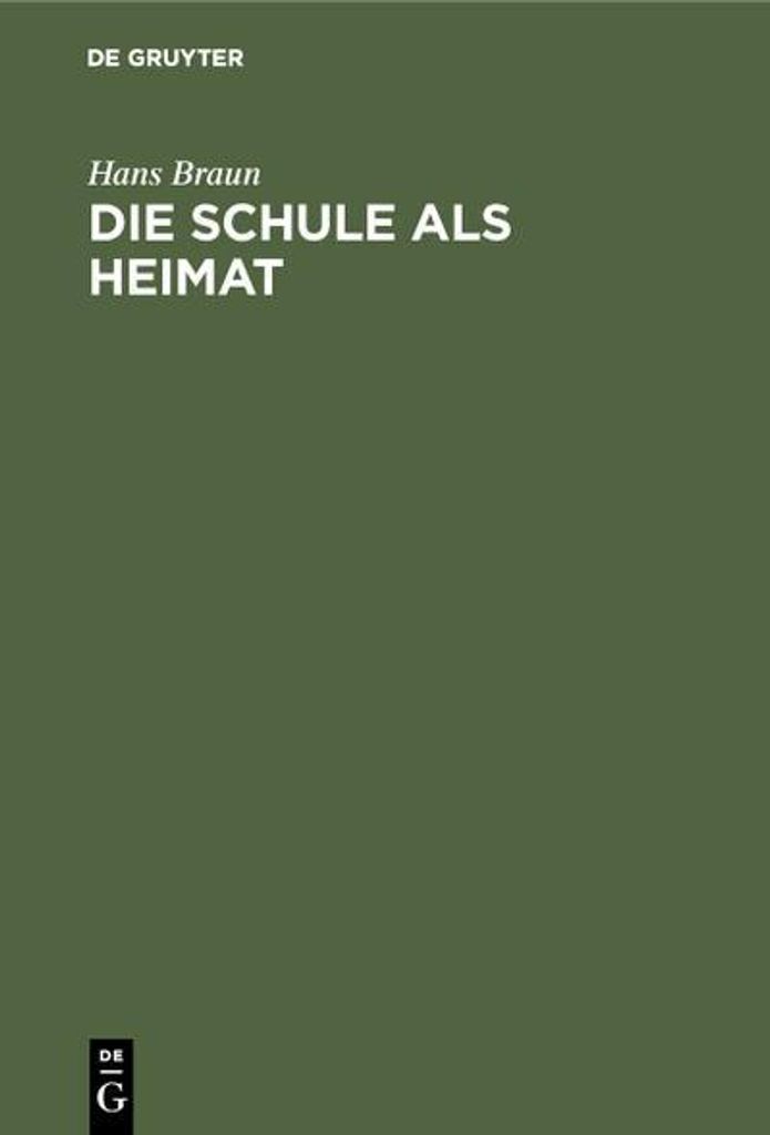 Die Schule als Heimat