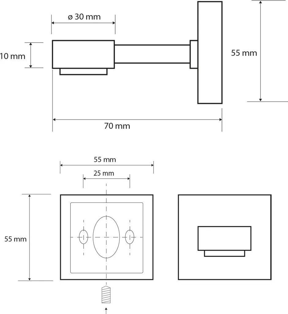 Sapho X-SQUARE - Distributore di sapone magnetico, cromo XQ801 - 2