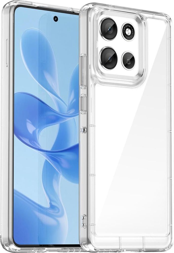 Für Motorola Moto G100 Pro 5G Colorful Series TPU Acryl Schutz Hülle Transparent