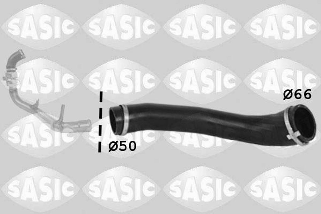 SASIC 3336272 Turbo Ladeluftschlauch für FORD MONDEO IV Turnier (BA7) S-MAX (WA6) GALAXY (WA6) MONDEO IV (BA7) MONDEO IV Stufenheck (BA7)