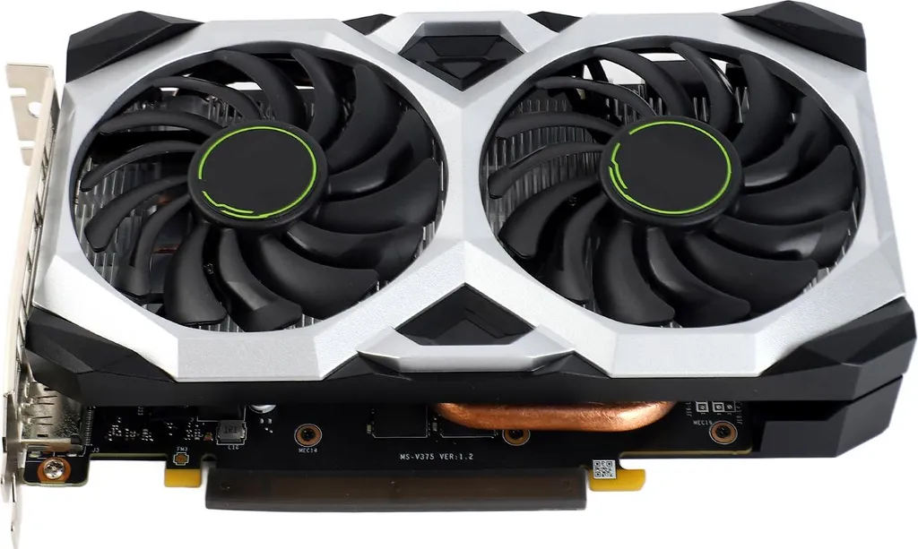 Carte graphique de jeu PC 6GB GDDR6 Interface 192 Bit PCI-E 3.0 Noir