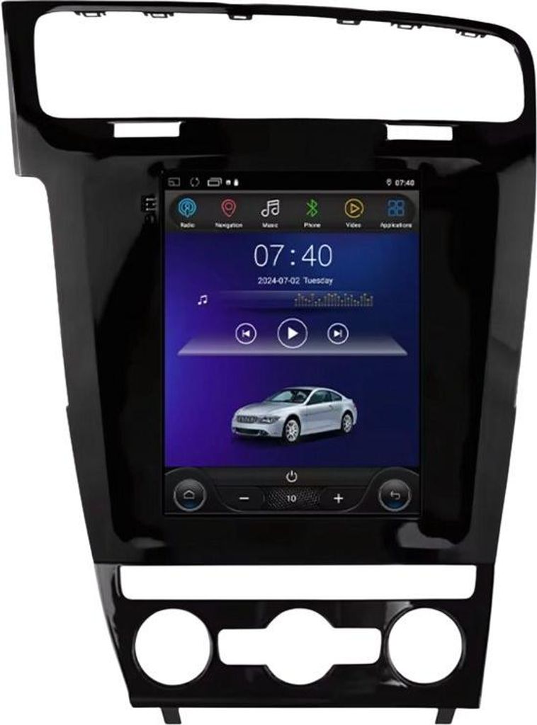 Autoradio mit Bluetooth & CarPlay für VW Golf 7 (2014-2018) – Kompatibel mit Apple & Android – Stereo – Navigationssystem – S-Serie – 3G...