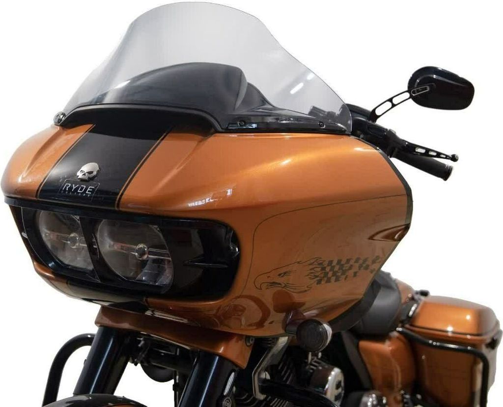 ISOTTA niedrige Windschutzscheibe leicht rauchig 280x695mm für HARLEY DAVIDSON Road Glide