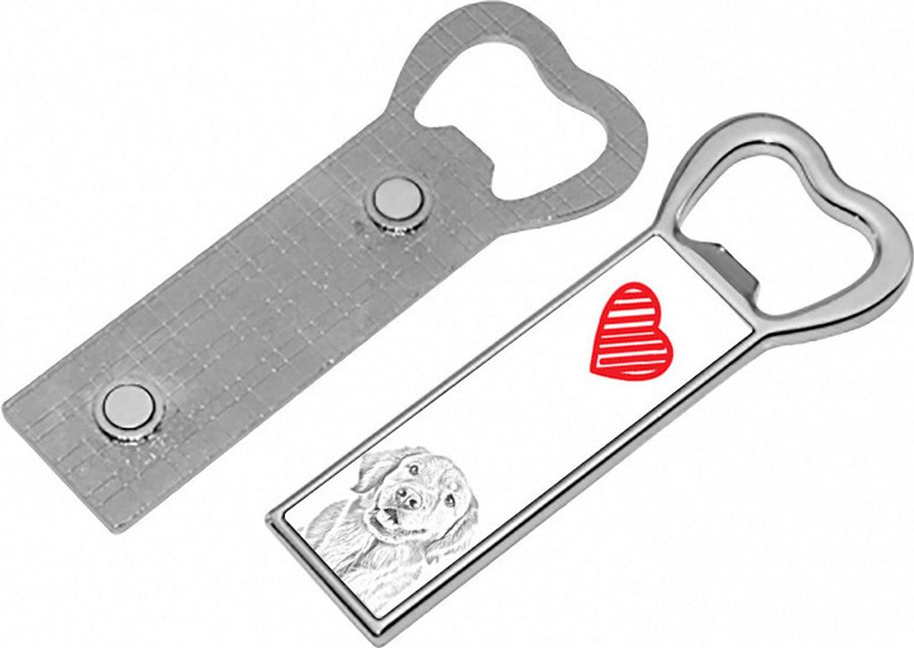 Golden Retriever - Flaschenöffner mit Hund, personalisierter Flaschenöffner für den Kühlschrank, ein einzigartiges Geschenk für Männer von de...