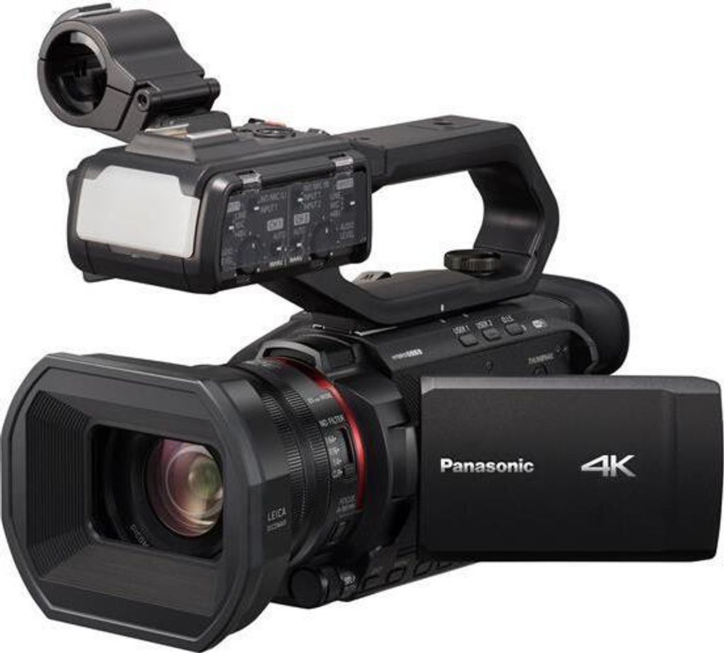 Panasonic AG-CX10 - Professional 4K UHD Video Camcorder mit 25mm Weitwinkel und 24-fachen optischen Zoom - in schwarz - Camcorder - 8,9 cm