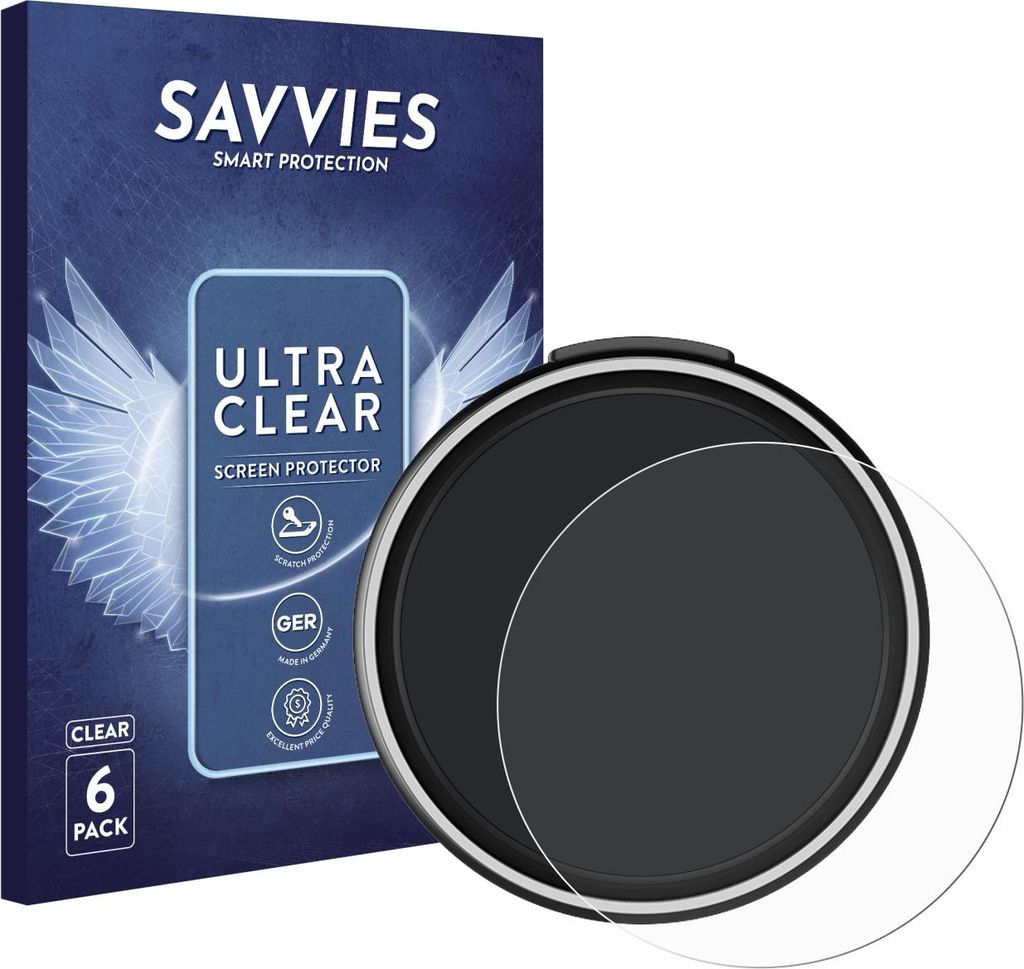 6x Für OOONO CO-Driver NO2 Plus Schutzfolie Savvies Displayschutz Display Schutz Folie Klar Transparent