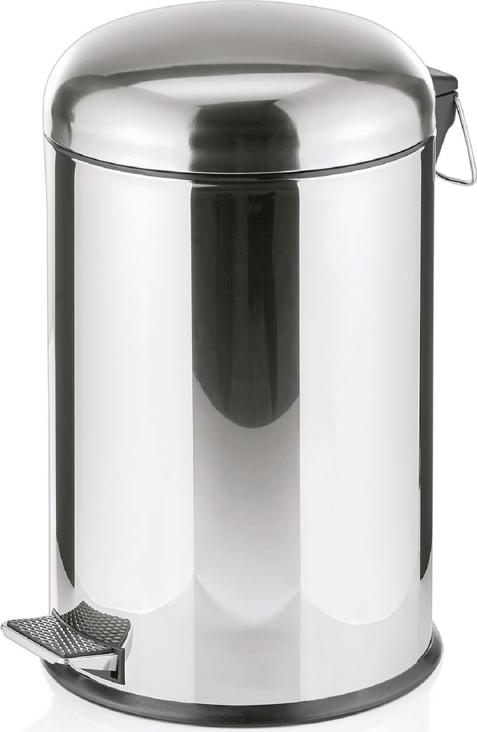 Treteimer mit Kunststoffeinsatz, Ø 25 cm, 12 ltr., Edelstahl