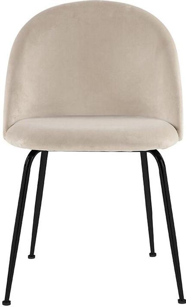 2er Set MELBOURNE Stühle - Velours und Metall in Produktbild 