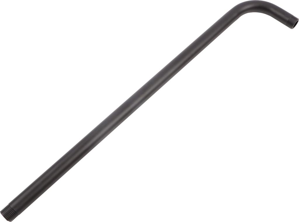 Dusche Arm Edelstahl Dusche Kopf Verlängerung Rohr Bad Dusche Hardware Zubehör Schwarz 52cm