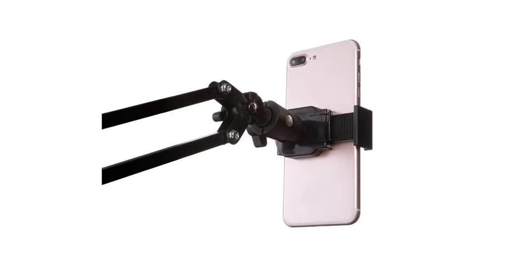 Support flexible pour tablette et grand téléphone à fixer au bureau - 2