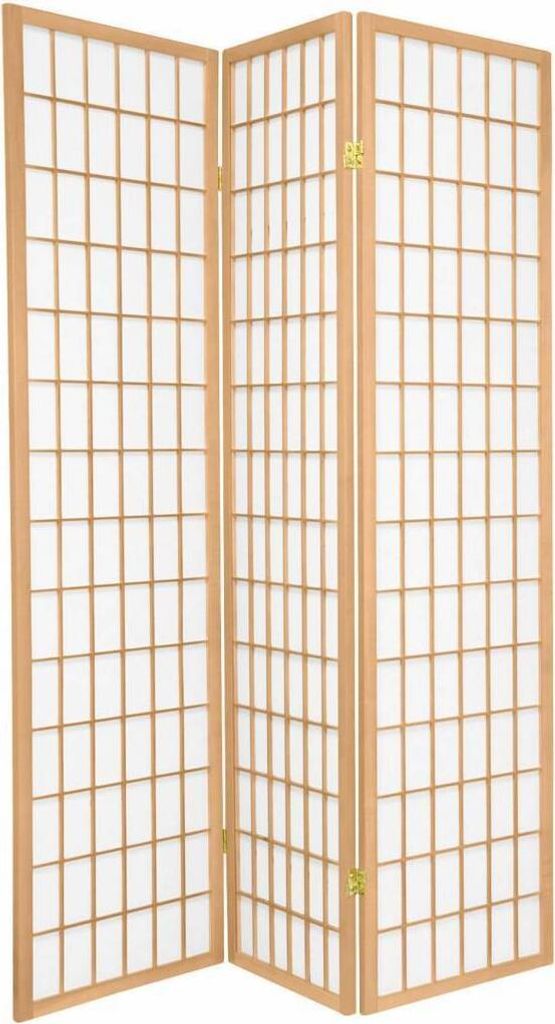 Fine Asianliving Japanische Paravent Raumteiler Shoji Fine Asianliving Japanische Paravent Raumteiler Trennwand B135xH180cm 3-teilig Shoji Reispapi...