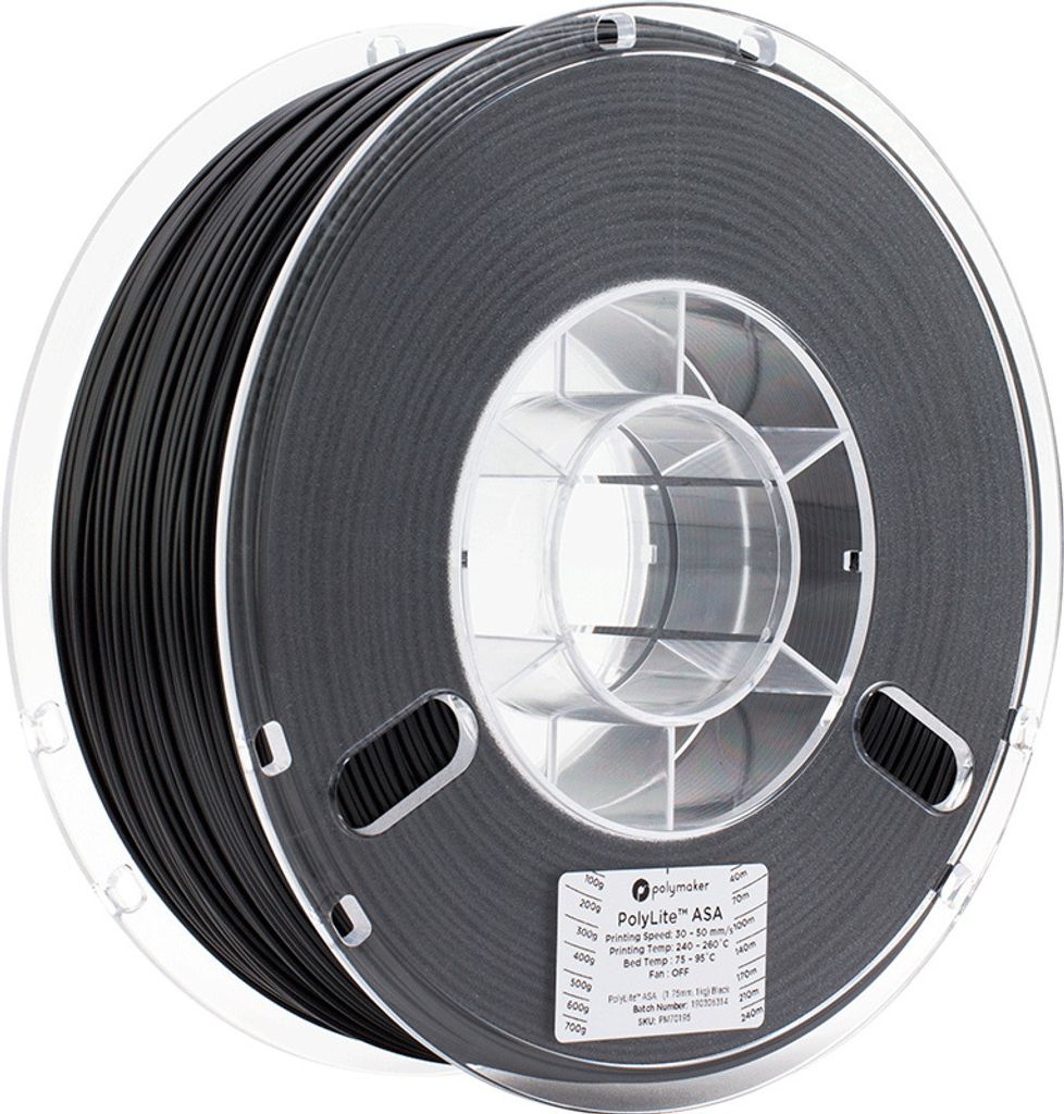 Polymaker ASA, Farbe:Grau, Filamentgröße:1.75mm, Gewicht:3 kg