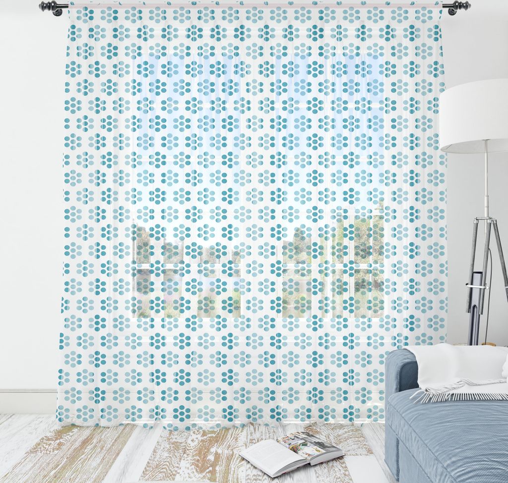 ABAKUHAUS Abstrakt Wandteppich, Kleine Geometrische Kreise Forming Blumen Formen Rund Modernes Design, Wohnzimmer Schlafzimmer seidiges Satin Wandt...
