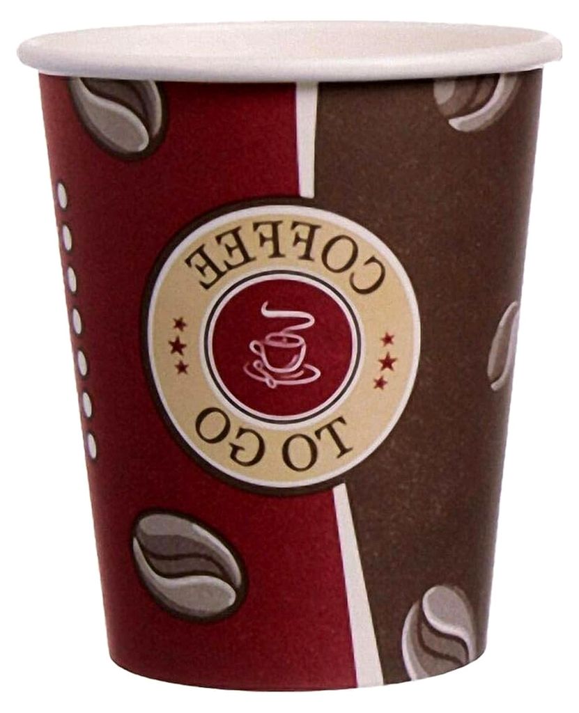 400 Stück Kaffeebecher 200 ml - 8oz - Coffee to go | Einweg Pappbecher & Papierbecher | Trinkbecher für heiße und kalte Getränke - Teebecher - ...