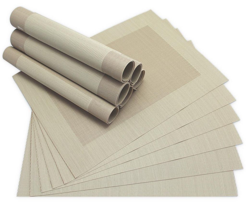Tischsets BORDA 12er Set Beige als Tischuntersetzer Produktbild 