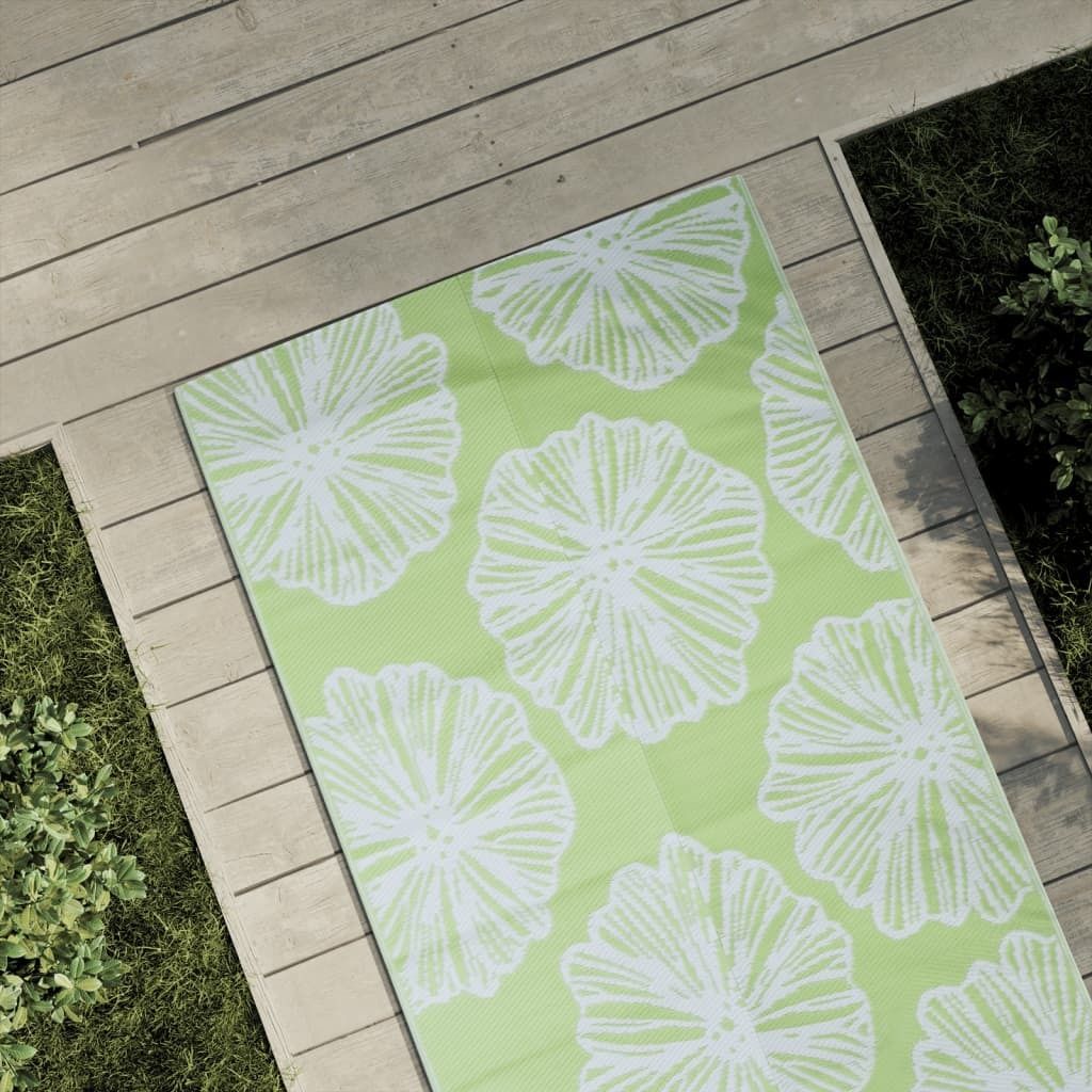 Möbel Outdoor-Teppich Grün 80x150 cm PP - Outdoorteppiche 368591