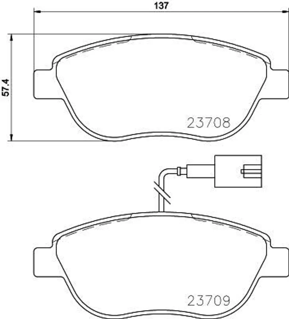 Plaquettes de frein HELLA OE 5741585 : Freinage Silencieux et Durable