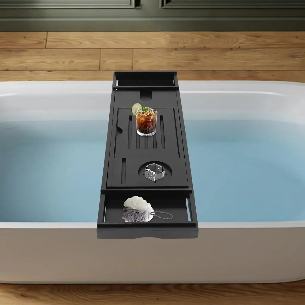 Planche de bain réglable noire avec conception hydrofuge - Modèle B01 - 3