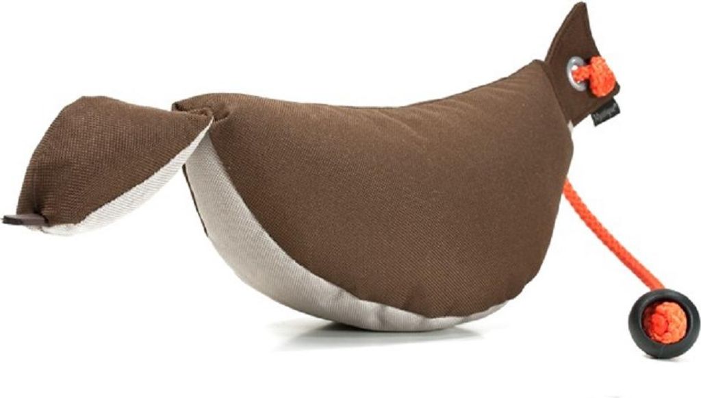 Mystique Bird Dog Dummy klein ca. 200g braun / beige Produktbild 