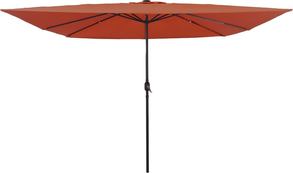 Möbel Quadratischer Gartenpoller mit LED-Lichtern 295x245 cm Terrakotta - Sonnensegel 42003665