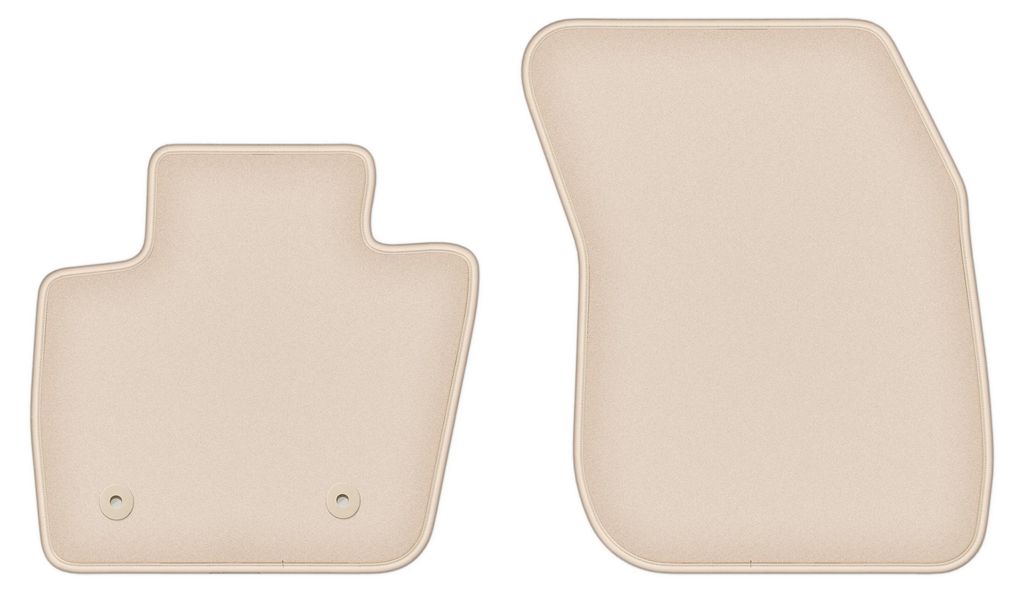 DURBAN Beige Velours-Fußmatten vorne für Ford Mondeo MK5 Produktbild 