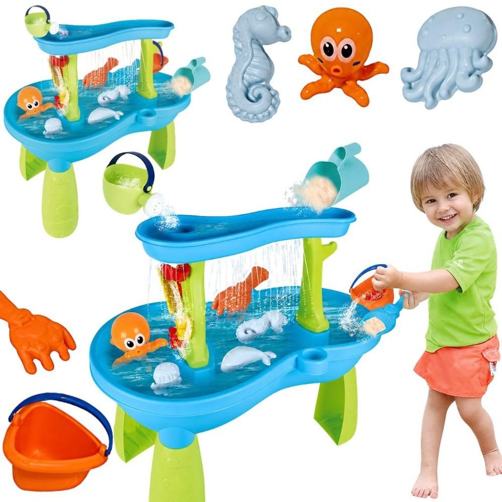 Table à eau Woopie Octopus avec 18 accessoires Image du produit 