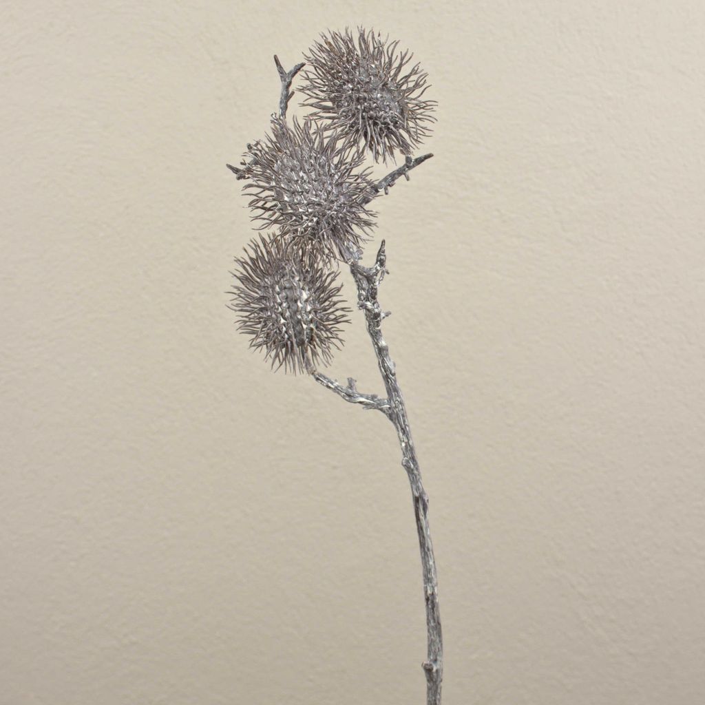 artplants.de Künstlicher Rambutanfrucht Zweig WARDA, braun-weiß, 60cm - Kunstzweig Rambutanfrucht