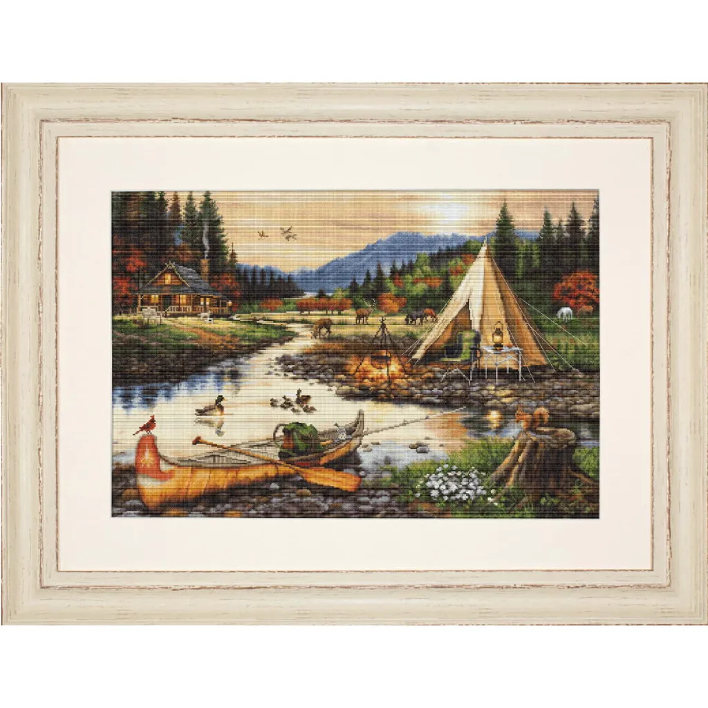 Tableau à Broder Golden Bach Luca-S Gold Collection Motif 51x34 cm - 3