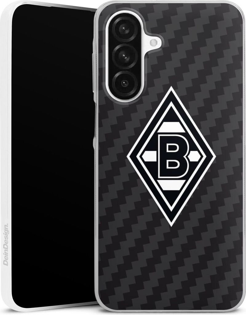 DeinDesign Slim Hülle für Samsung Galaxy A56 5G Silikon Case Ultra Dünn Handyhülle Borussia Mönchengladbach Carbon Gladbach