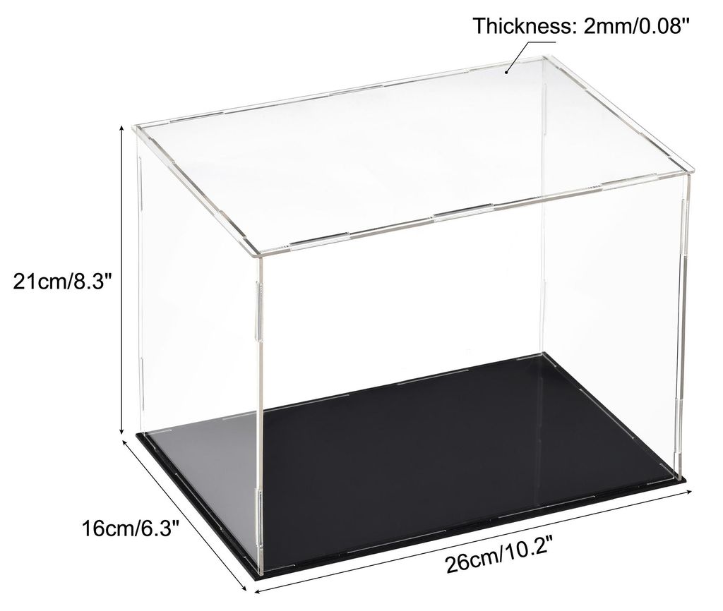 Acryl Klar Vitrine Box Staubdichter Schutz Wš¹rfel Sammlerstš¹ck Ausstellungsbox 25x15x20cm