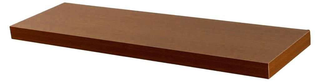 Modernes schwebendes Wandregal von Harbour Housewares – 100 cm – Walnuss