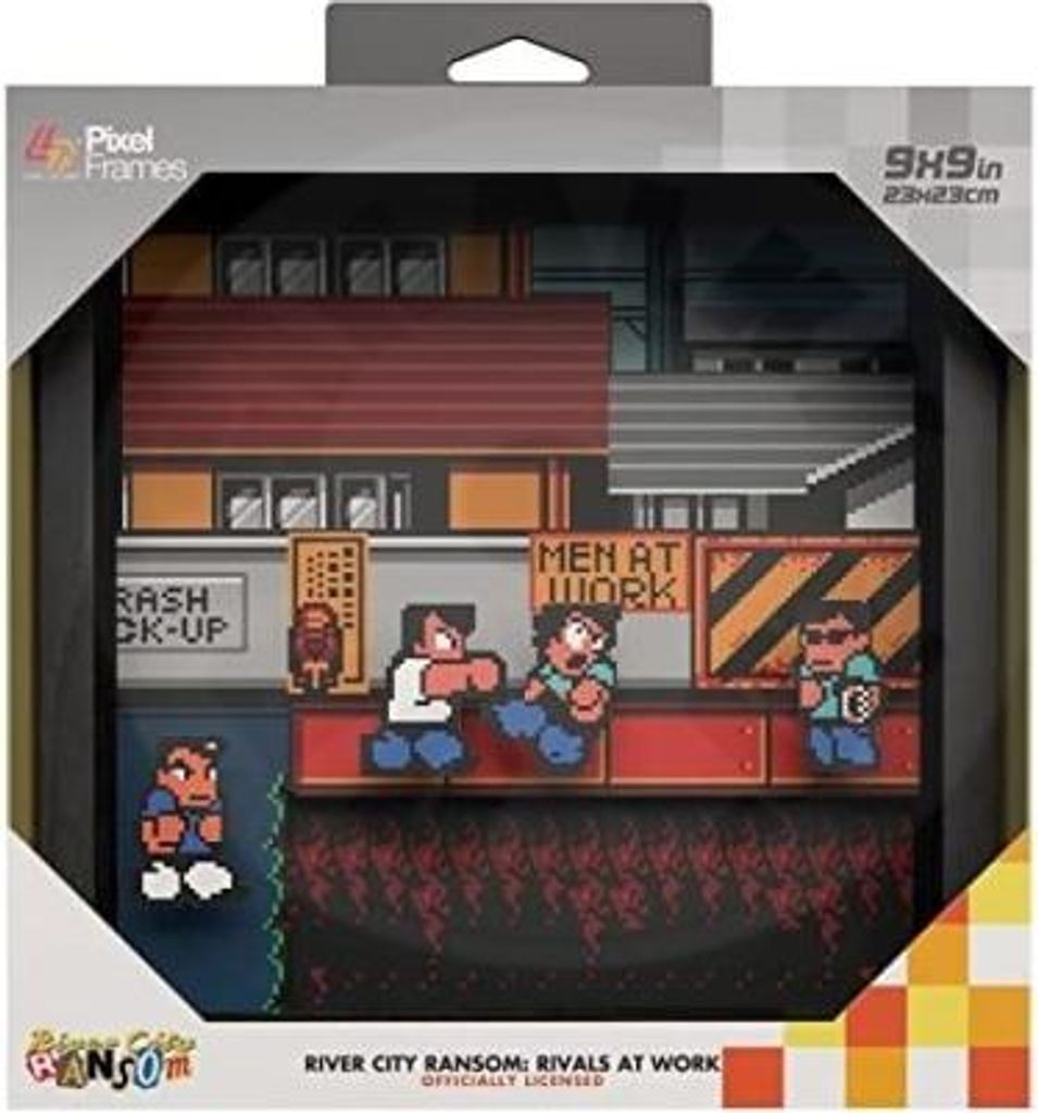 Pixel Frames - River City Ransom 23x23cm