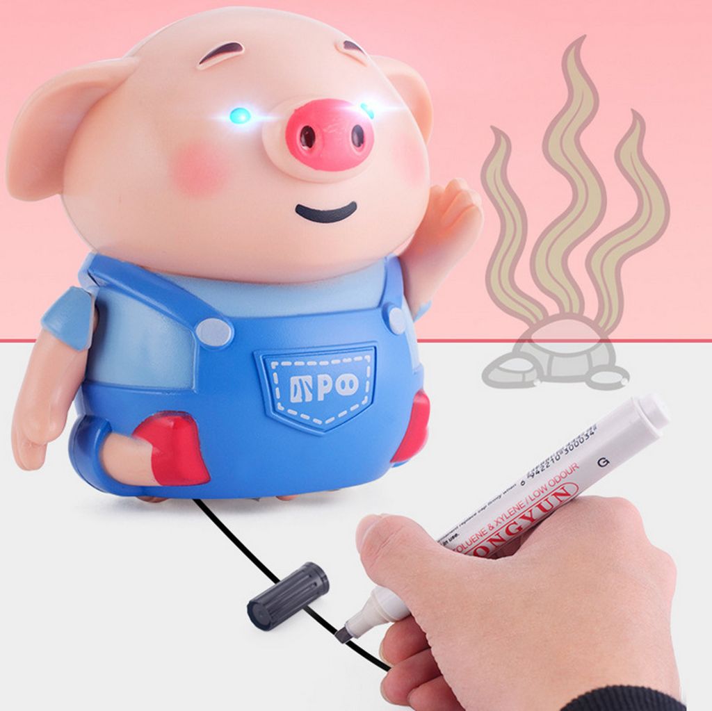 Weihnachten Spielzeug Kreatives induktives Spielzeug-Schwein mit magischem Stift