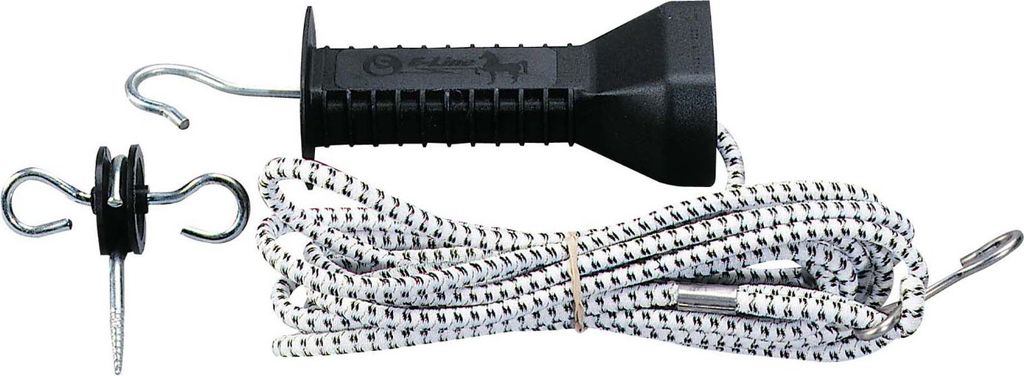 Torfgriffset mit Elastikseil 4,90m bis 9,50m Weidezaun Set