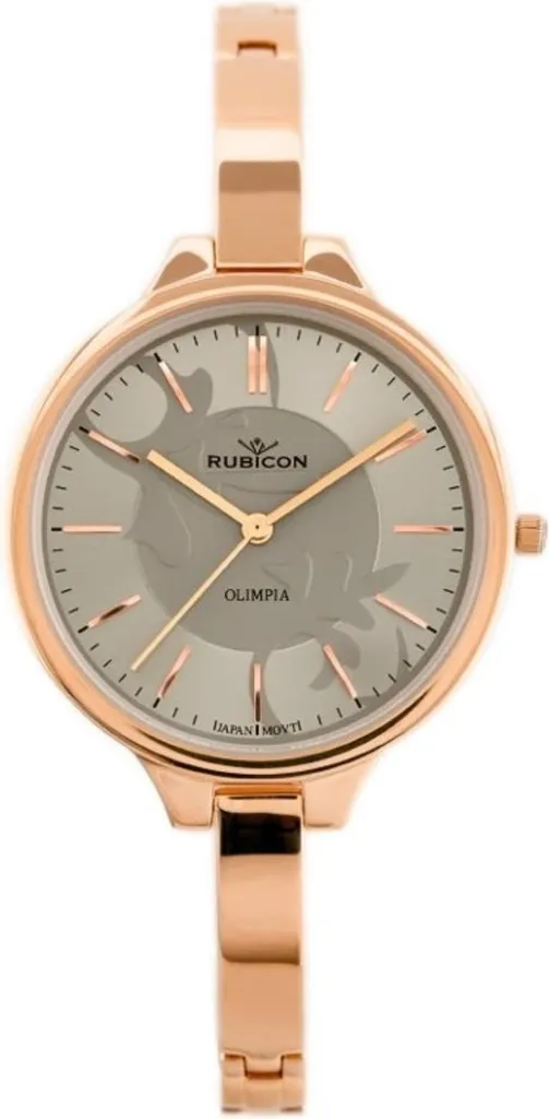 Montre-bracelet classique Rubicon RNBD84RIV avec cadran minimaliste