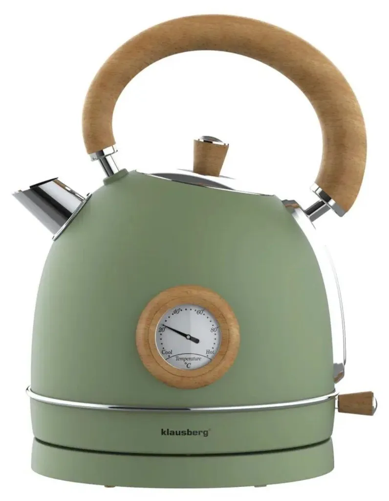 Bouilloire Klausberg KB9008 en acier inoxydable avec sifflet intégré 3L
