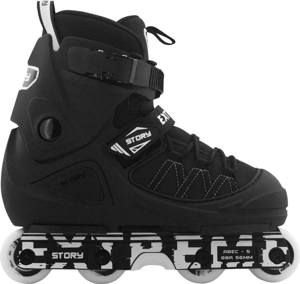 Patins Aggressive Story pour Débuter le Roller Freestyle en Skatepark