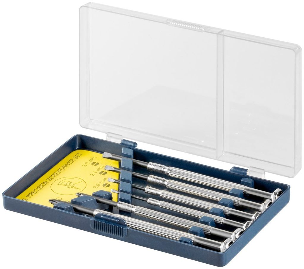 Fixpoint-Schraubendreher-Set 6-teilig für Smartphone, Laptop, Tablet