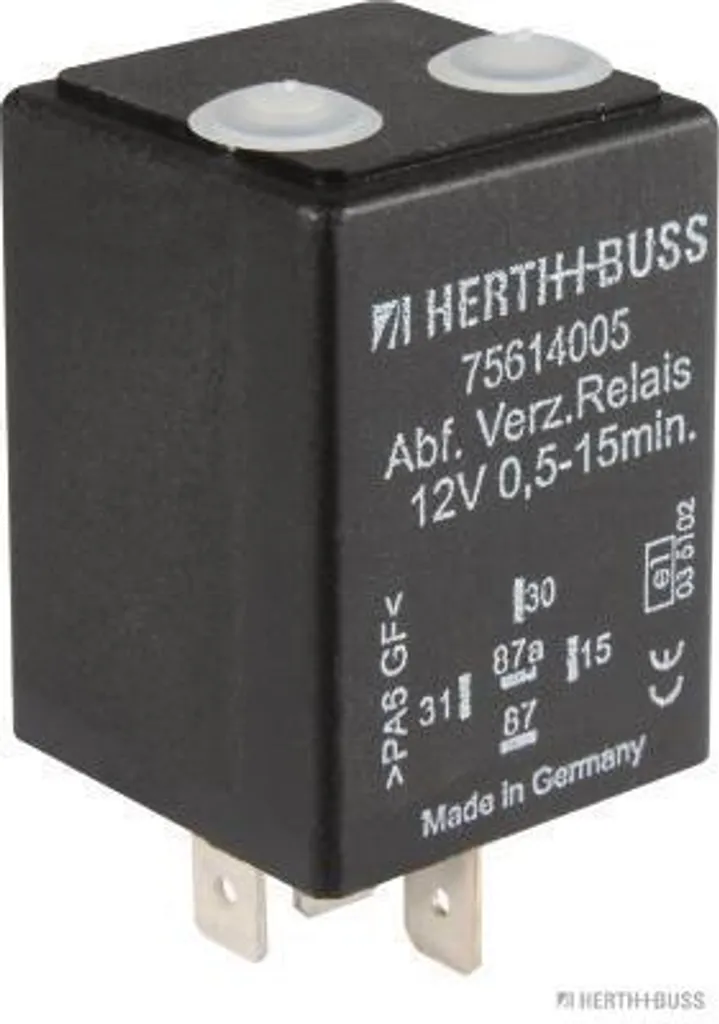 Relais temporisé HERTH+BUSS ELPARTS 75614005 de 30mm x 40mm x 30mm