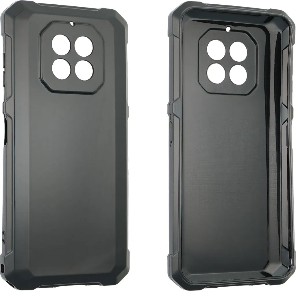 Custodia Protettiva caseroxx per Cubot KingKong ES 3 - TPU Nero Alta Resistenza