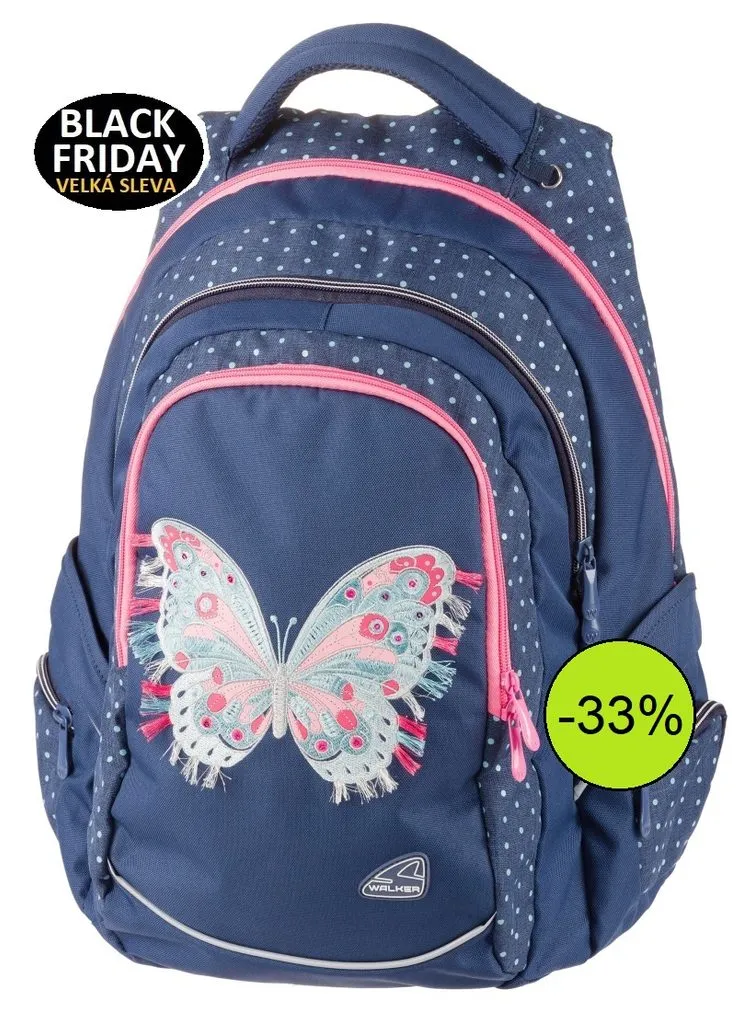 Zaino Walker 42023-072 Magic Butterfly Blu - Scelta Intelligente