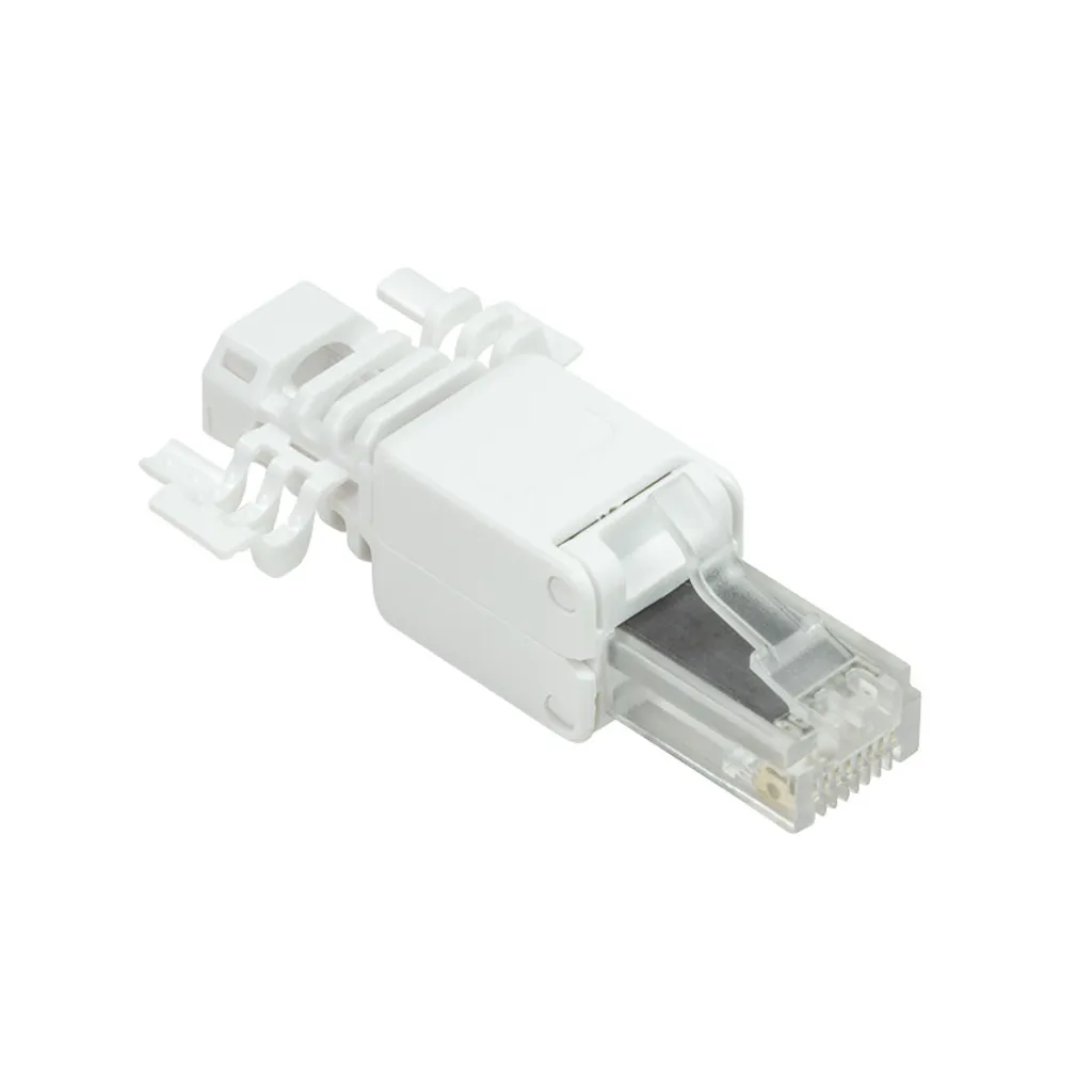 LogiLink Connecteur Modulaire RJ45 Cat.6A UTP Blanc - Pack de 10 Pièces